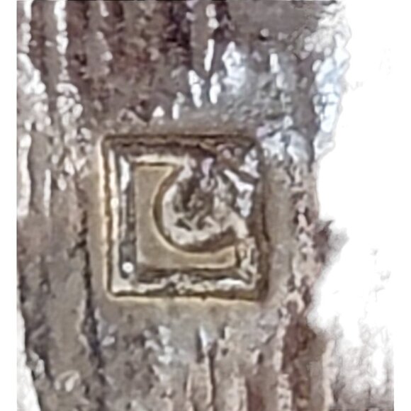 LC Liz Claiborne Teal, Robins Egg Enamel Seashell Blue Rhinestone Brooch, M732 - Picture 6 of 9